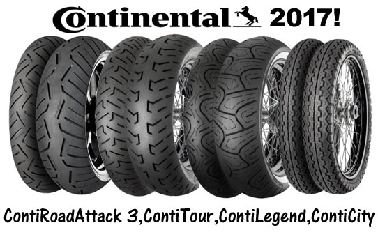 Continental RoadAttack 3, ContiTour, ContiLegend, ContiCity
