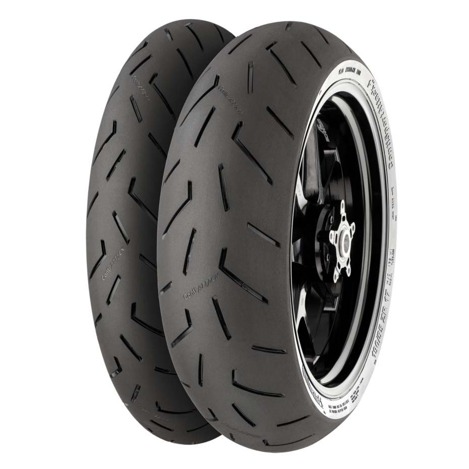 Pneu Moto Continental ContiSportAttack 180/55 ZR17 73W - Été, Adhérence Supérieure